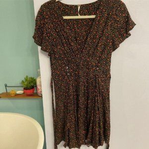 Free People Floral Mini Dress